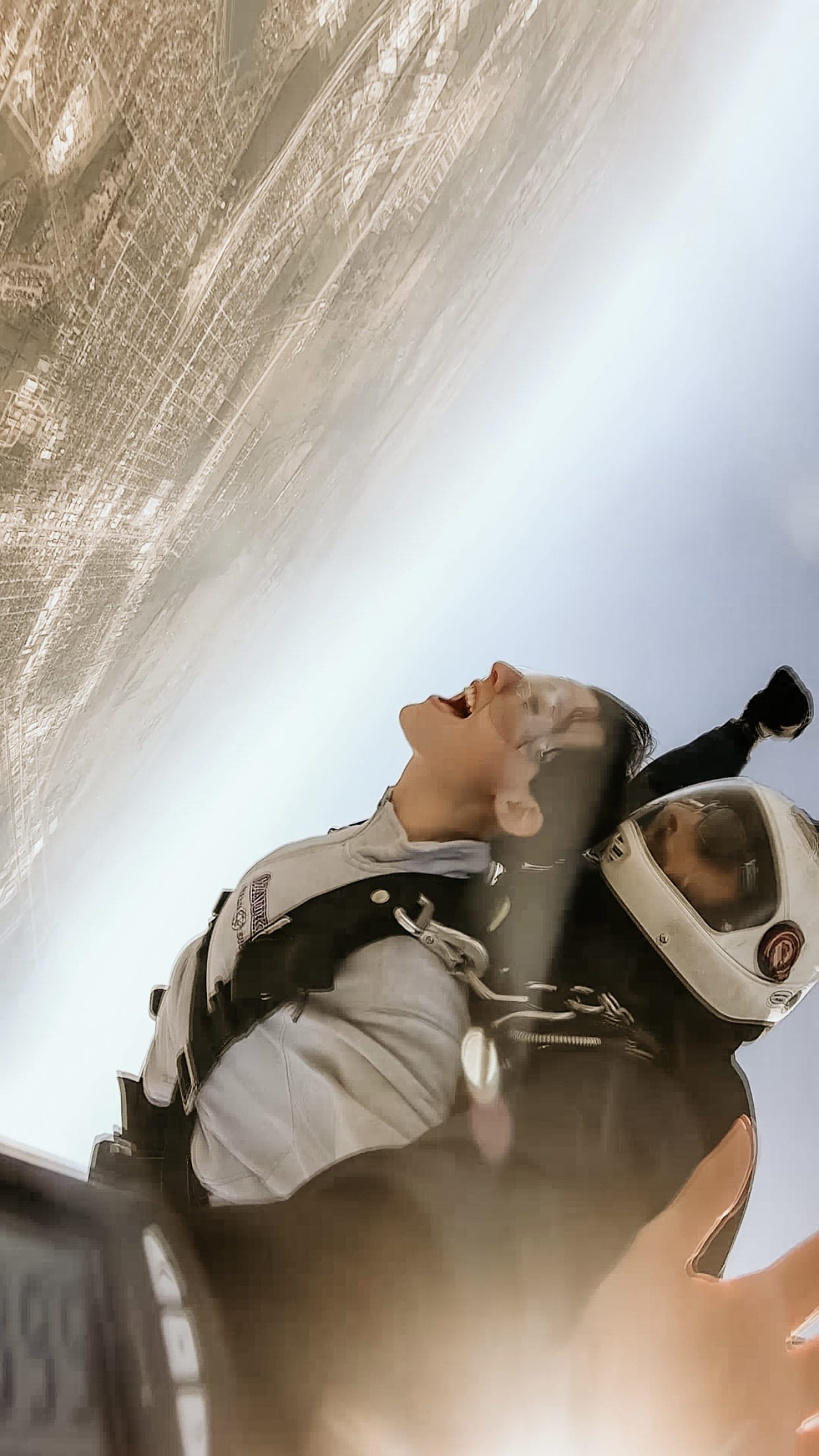 Skydiving photo during the free fall
