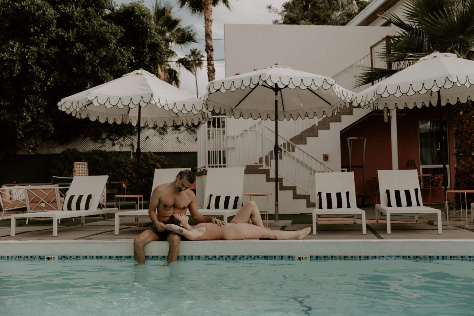 Pool Day Engagement Photos | Dani + Fabio - M.Large Photography